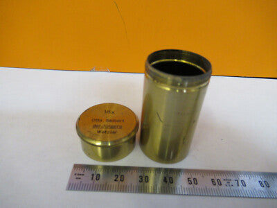 Otto Seibert Germany Empty Brass Objective Can 18X Microscope Part