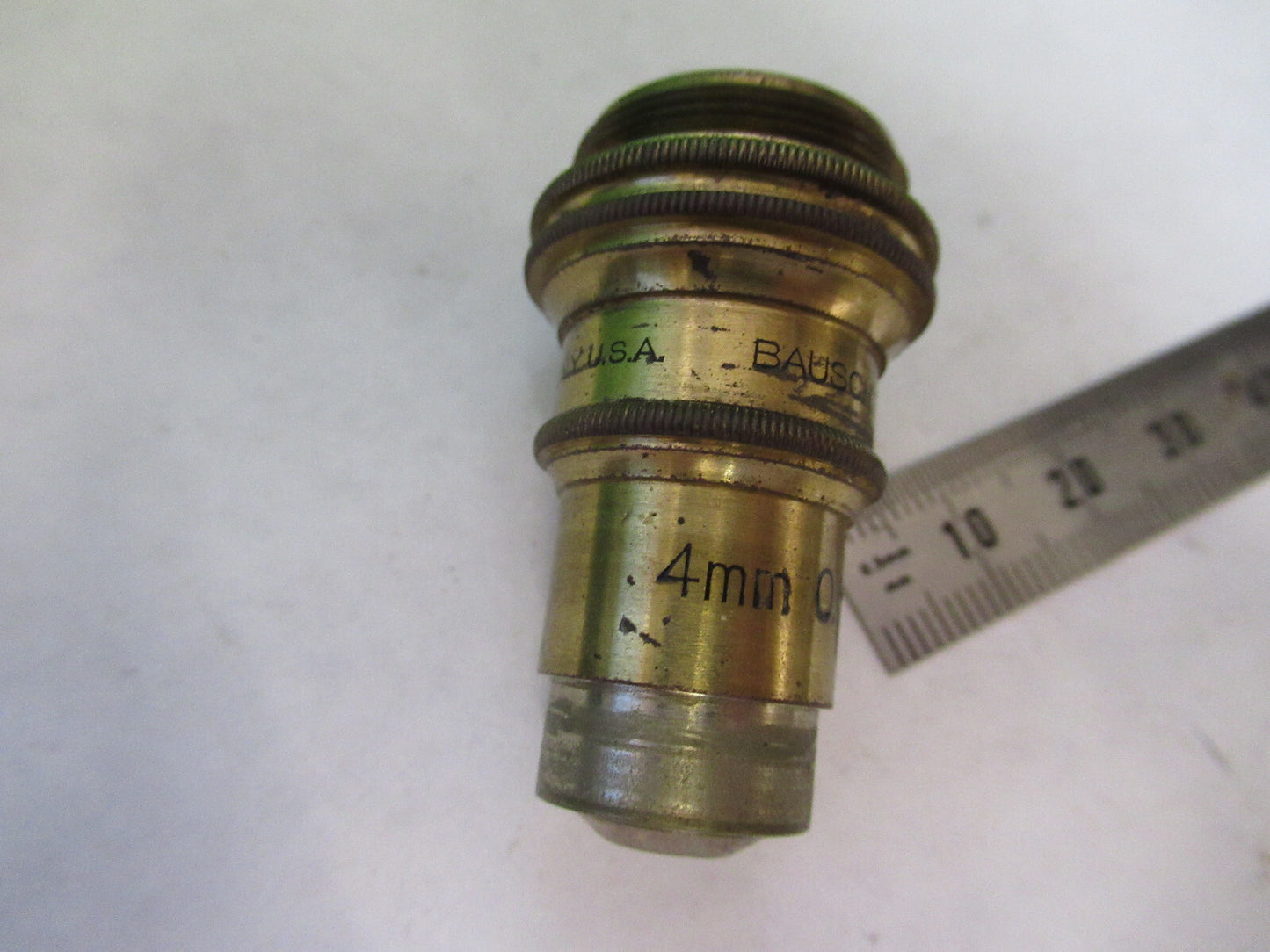 OBJECTIVE ANTIQUE BAUSCH LOMB 43X OPTICS MICROSCOPE PART AS PICTURED X2-A-95