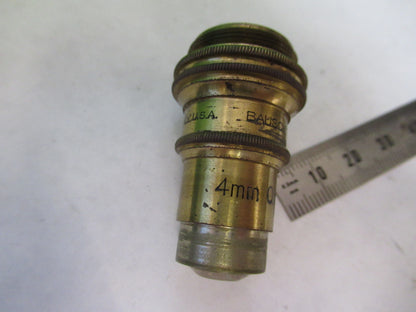 OBJECTIVE ANTIQUE BAUSCH LOMB 43X OPTICS MICROSCOPE PART AS PICTURED X2-A-95