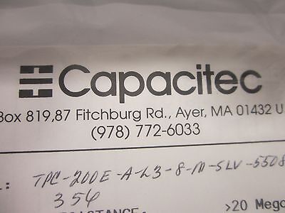 CAPACITEC PROBE DISPLACEMENT VIBRATION SENSOR VARIABLE CAPACITANCE BIN#Q4-02