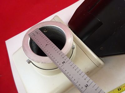 MICROSCOPE PART NIKON JAPAN TRINOCULAR HEAD OPTICS AS IS BIN#73-15
