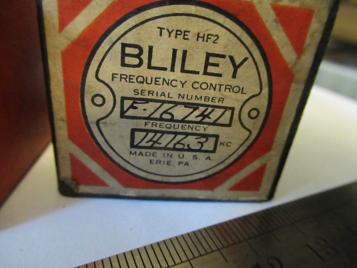 Bliley Electric Co. Vintage Quartz Crystal HF2 Frequency 14251KC