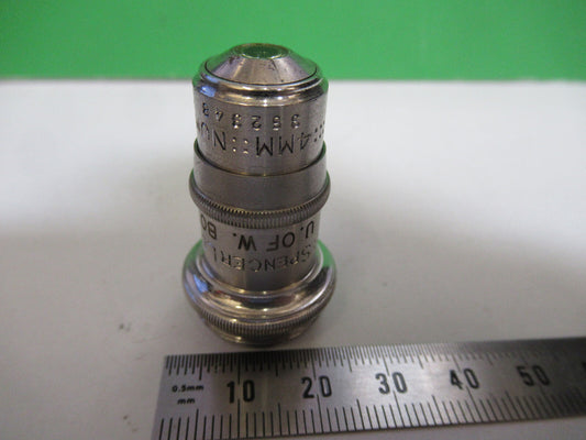 Spencer Lens Co. Optics American Optical Co. Objective 4mm Lens Microscope Part