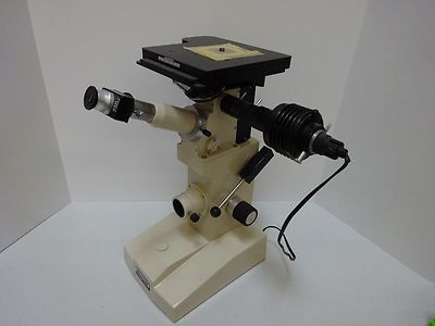 MICROSCOPE UNITRON NEOMET  STAGE INVERTED METALLOGRAPH JAPAN OPTICS AS IS #TB-4