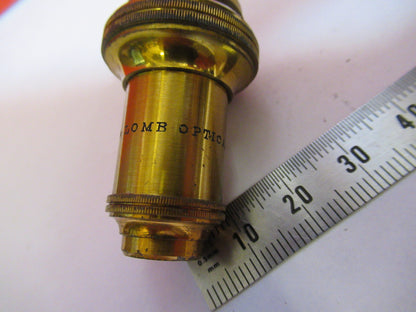 ANTIQUE BRASS BAUSCH LOMB LENS OBJECTIVE MICROSCOPE PART AS PICTURED T9-A-15