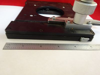MICROSCOPE PART STAGE TABLE MICROMETER  BIN#N3