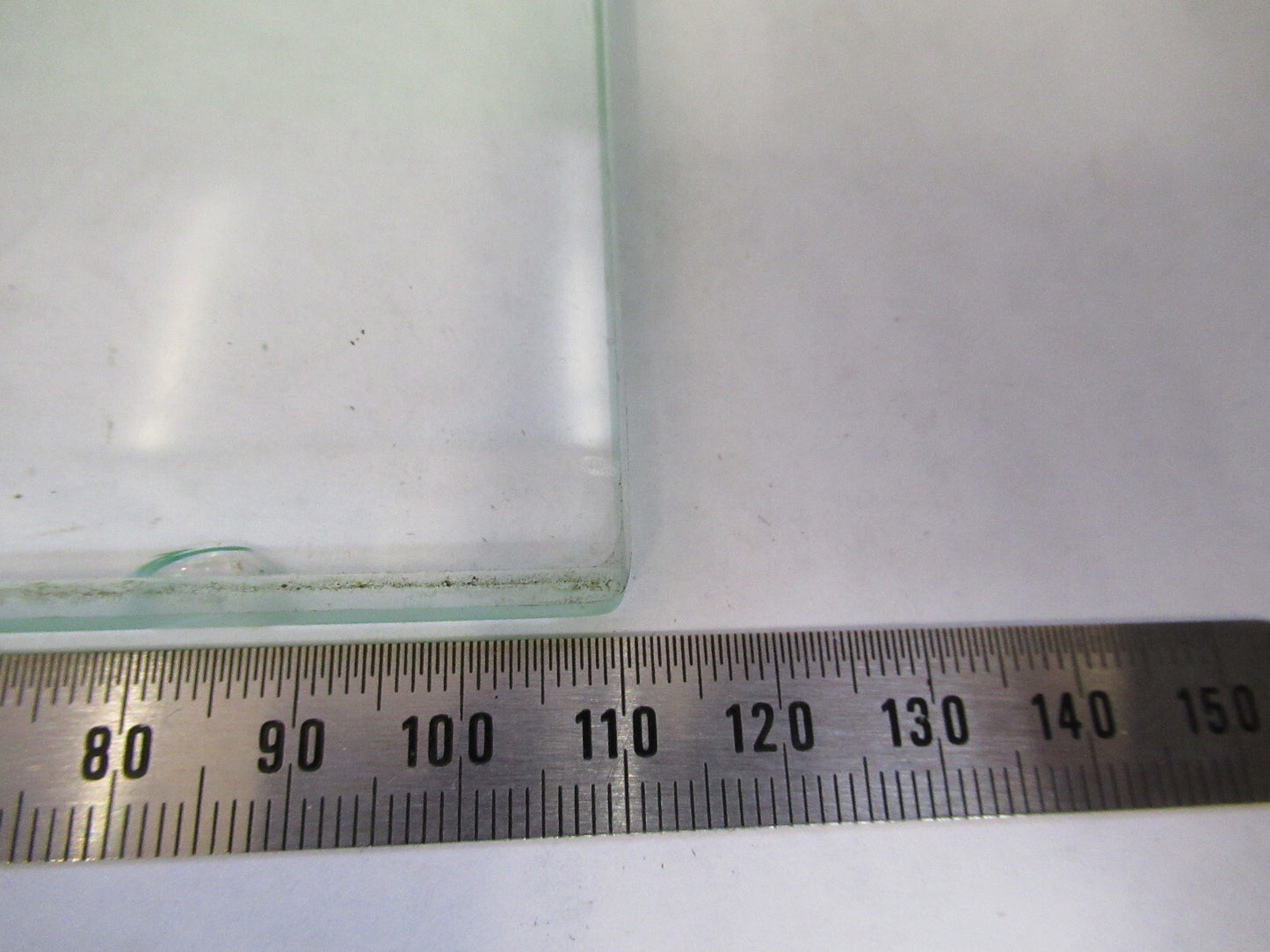 AO AMERICAN OPTICS GLASS STAGE [chips] STEREO MICROSCOPE PART S PICTURED X4-A-12