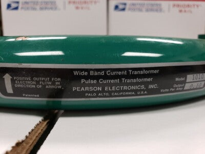 PEARSON ELECTRONICS CURRENT transformer PULSE MONITOR EMI 1010 AS PICTURED &TE-4
