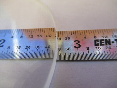 OPTICAL BK7 GLASSROUND PL-CC CENTRE LENS MIL-SPEC OPTICS AS PICTURED &27-B-11