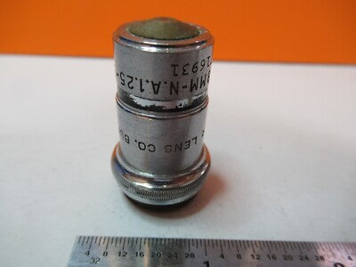 OLDTIMER OBJEKTIV SPENCER 95X OPTIK MIKROSKOP TEIL WIE ABGEBILDET &amp;7B-B-142