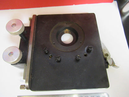 BAUSCH LOMB XY STAGE TABLE CLIPS OPTICS MICROSCOPE PART AS PICTURED T9-A-35