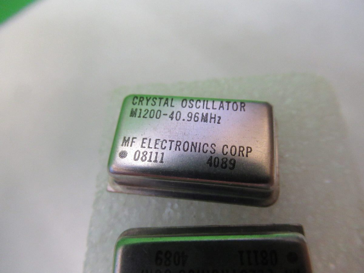 LOT 6 EA MF ELECTRONICS QUARTZ OSCILLATOR FREQUENCY 40.96 MHz G5-A-82