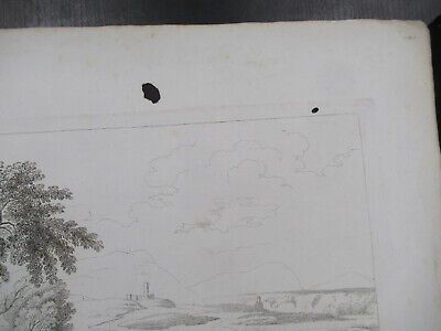 ANTIQUE ETCHING ITALIA ROME CIRCA 1810 GASPARD DUGHET PIETRO PARBONI AS PIC x