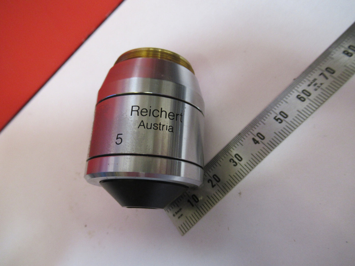 MICROSCOPE PART REICHERT POLYVAR OBJECTIVE DIC IK FLUOR 5X OPTICS Y5-A-28