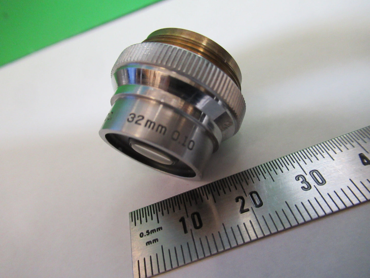 BAUSCH LOMB 32mm OBJECTIVE OPTICS LENS MICROSCOPE PART as pictured Q5-B-05