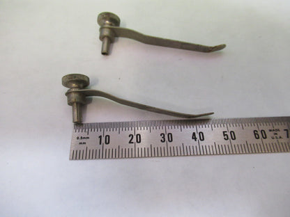 Carl Zeiss AG Germany Antique Pair Clips Rare Microscope Part