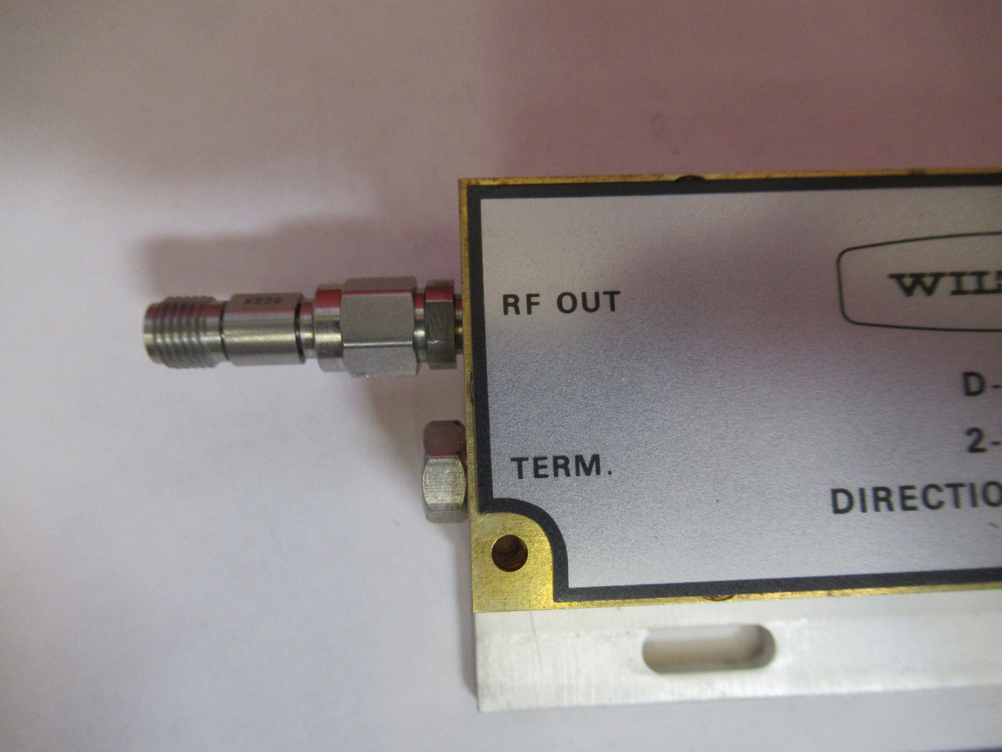 WILTRON DIRECTIONAL COUPLER MICROWAVE RF FREQUENCY 20 GHz AS PICTURED T7-A-41