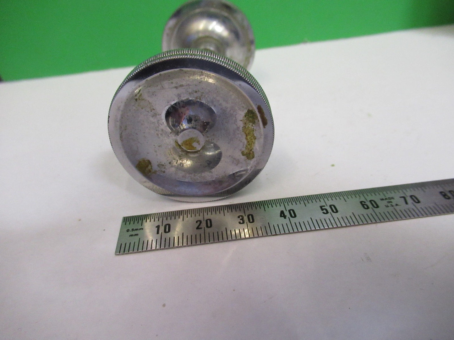 ANTIQUE SET OF KNOBS BRASS BAUSCH LOMB MICROSCOPE PART AS PICTURED U9-A-39