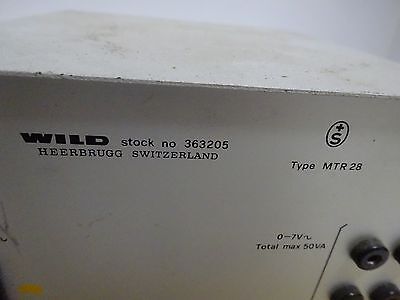 WILD SWISS LAMP POWER SUPPLY ILLUMINATOR MODELL 363205 AS IS BIN#TC-1