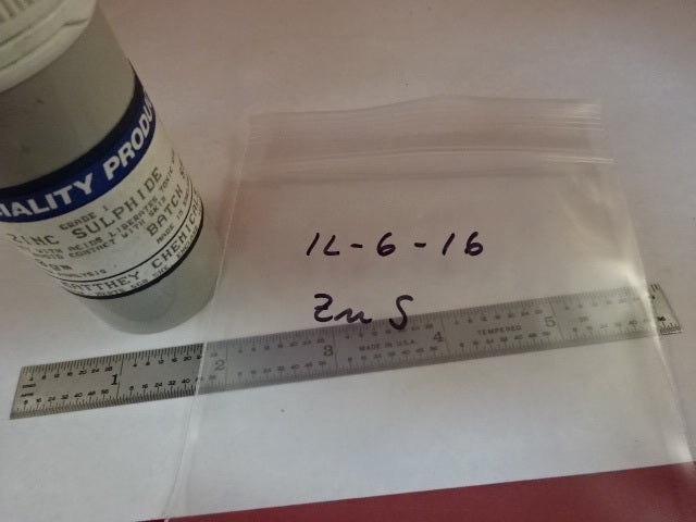 Zinc Sulphide ZnS Pure Chemical 10 Grams