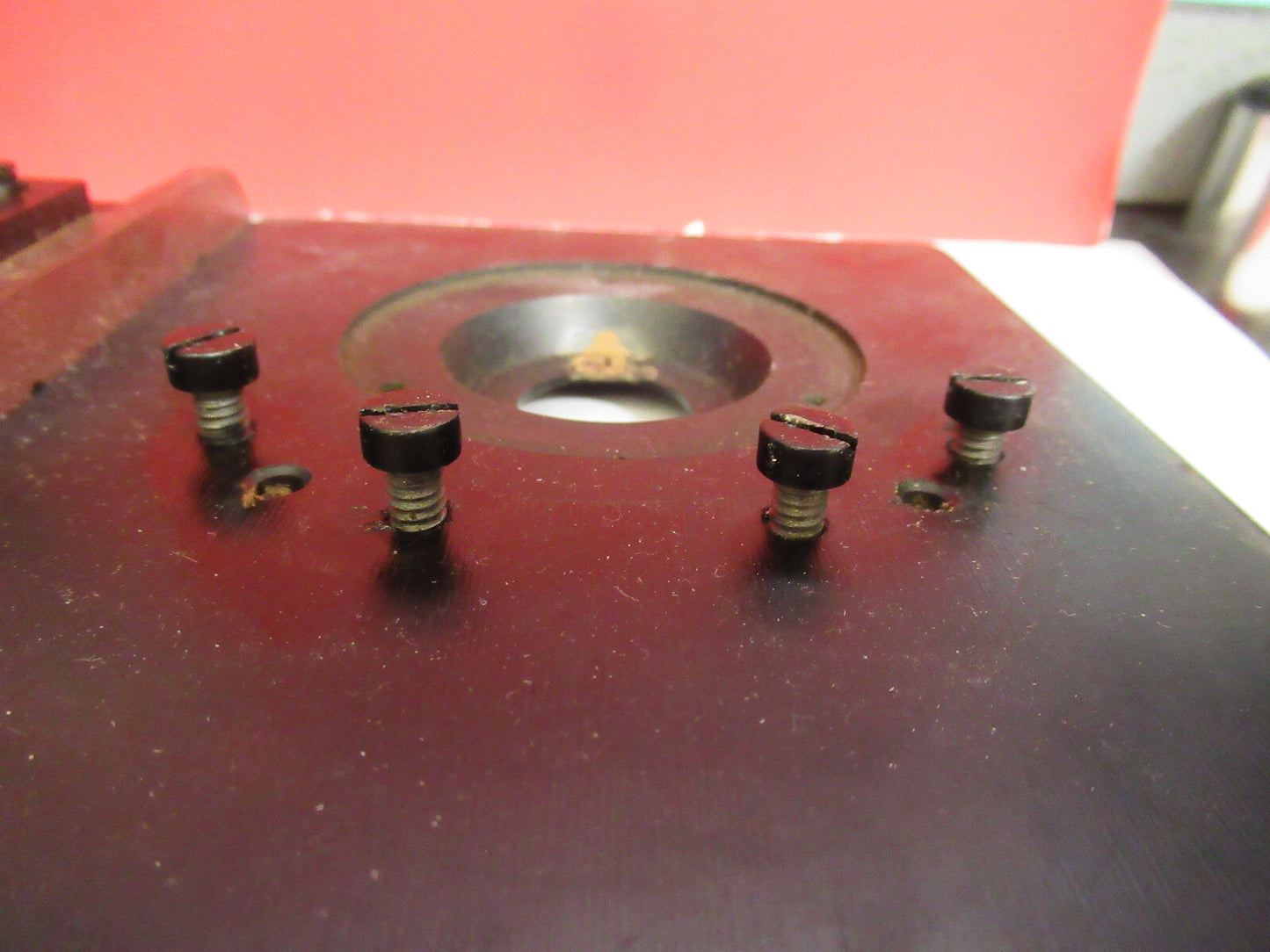 BAUSCH LOMB XY STAGE TABLE CLIPS OPTICS MICROSCOPE PART AS PICTURED T9-A-35