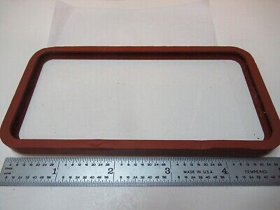 OPTICAL GLASS WINDOW SILICONE GASKET MIL SPEC LASER OPTICS AS PICTURED &FT-5-57
