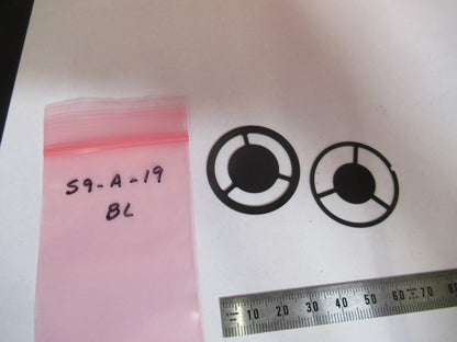 DARK FILED RINGS BAUSCH LOMB  OPTICS MICROSCOPE PART AS PICTURED &S9-A-19