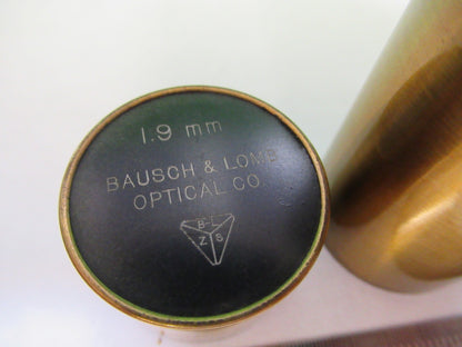 ANTIQUE BAUSCH LOMB BRASS CAN OBJECTIVE MICROSCOPE PART AS PICTURED  V1-A-04