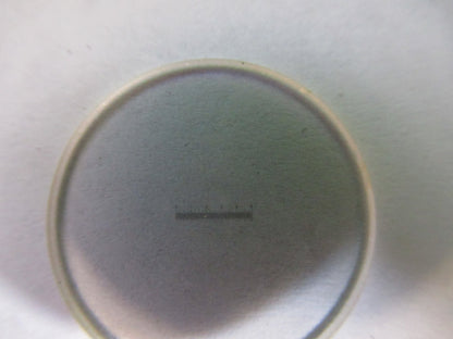 OPTICAL GLASS RETICLE MICROMETER PATTERN MICROSCOPE PART AS PICTURED U8-A-59