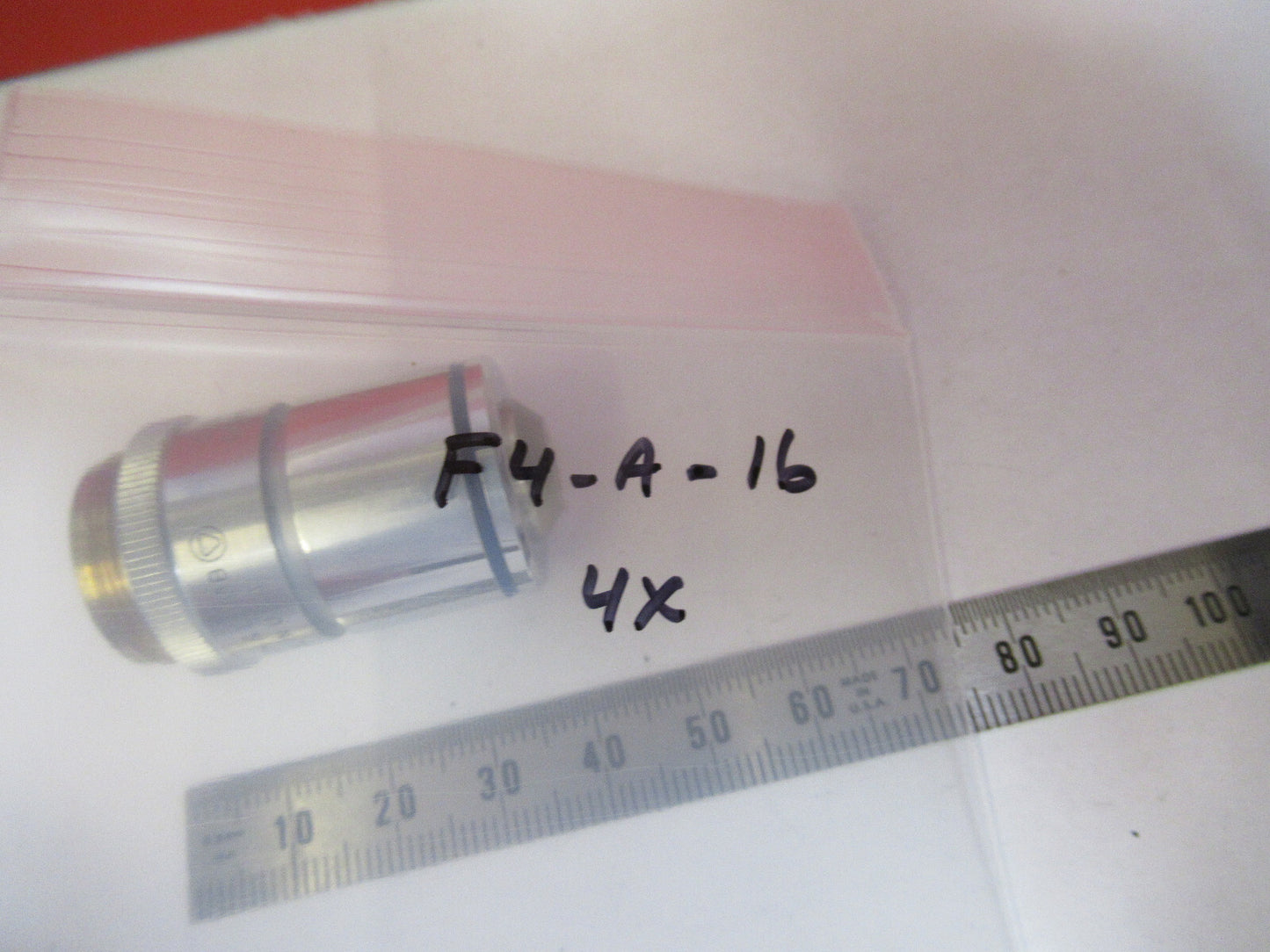Industrial Bausch & Lomb 4X Lens Objective Microscope