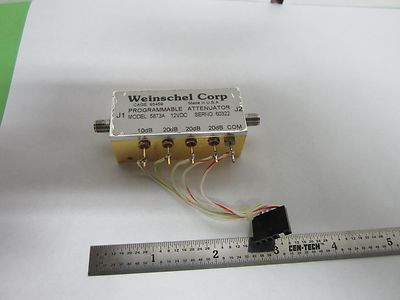 RF WEINSCHEL PROGRAMMABLE ATTENUATOR MICROWAVE FREQUENCY RACAL BIN#F3-48