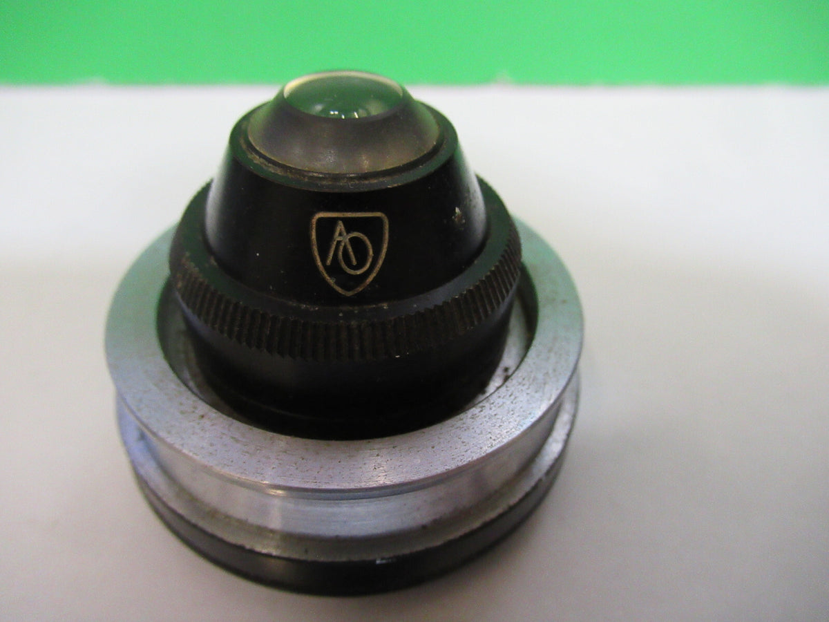 SPENCER AO ANTIQUE CONDENSER +IRIS OPTICS MICROSCOPE PART AS PICTURED 80-B-17