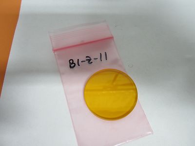 Optical Orange Filter Microscope or Laser Optics