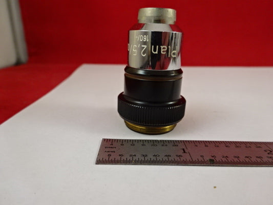 Microscope Part Carl Zeiss AG Objective Germany Plan 2.5X Optics