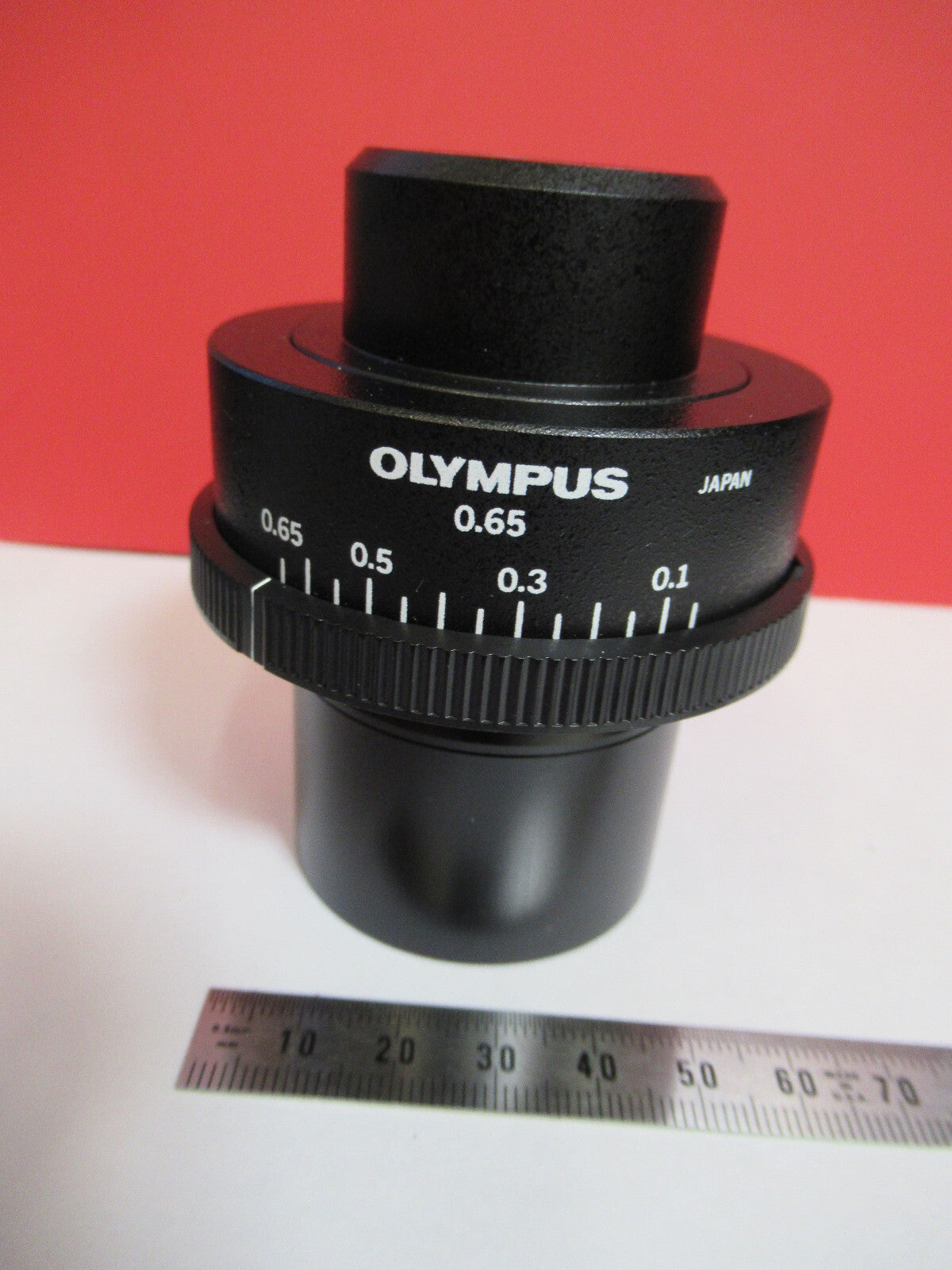 OLYMPUS BH CONDENSER IRIS U-LWCD OPTICS MICROSCOPE PART AS PICTURED Y5-A-01