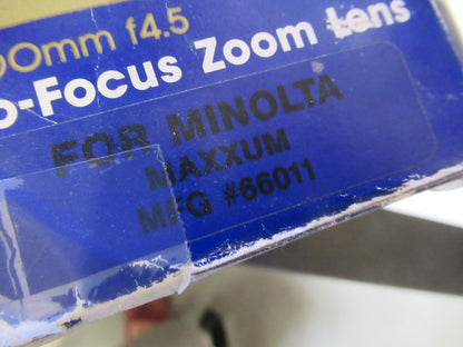 Vintage Auto Zoom Camera Lens Minolta Ryka 75-200mm Lens