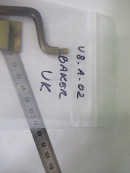 ANTIQUE BAKER UK SET HANDLE + LOCK NO KEY MICROSCOPE PART AS PICTURED U8-A-02