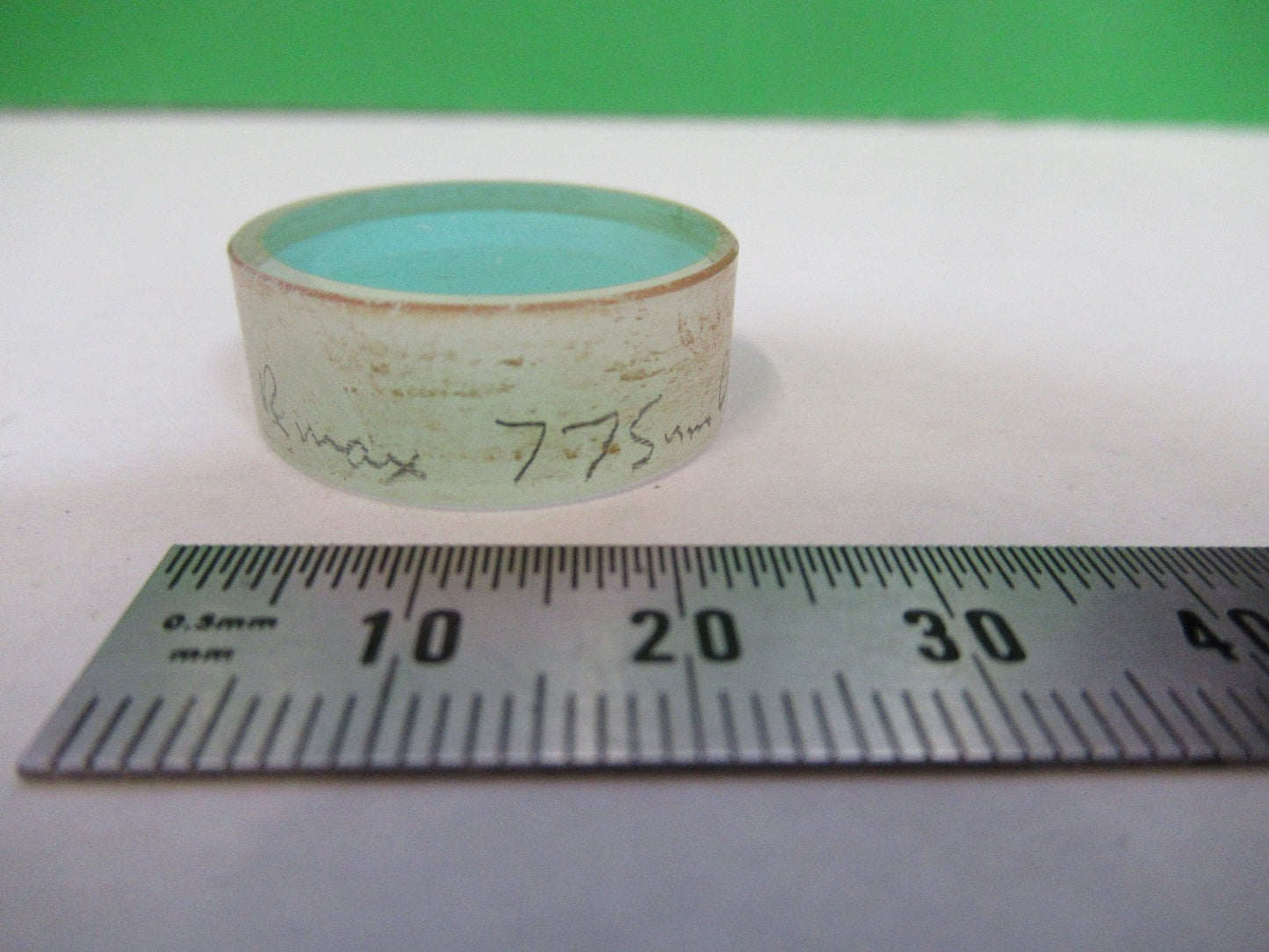 OPTICAL COATED DICHROIC MIRROR FILTER LASER OPTICS LENS AS PICTURED U8-A-128