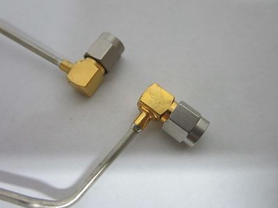 LOT OF TWO HARDLINE COAXIAL CABLES RF MICROWAVE FREQUENCY BIN#F3-55