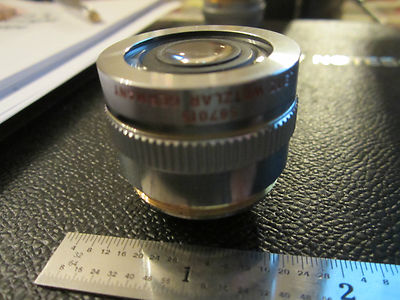 Microscope Part Ernst Leitz Germany Optics Objective Pl Fluotar 10X