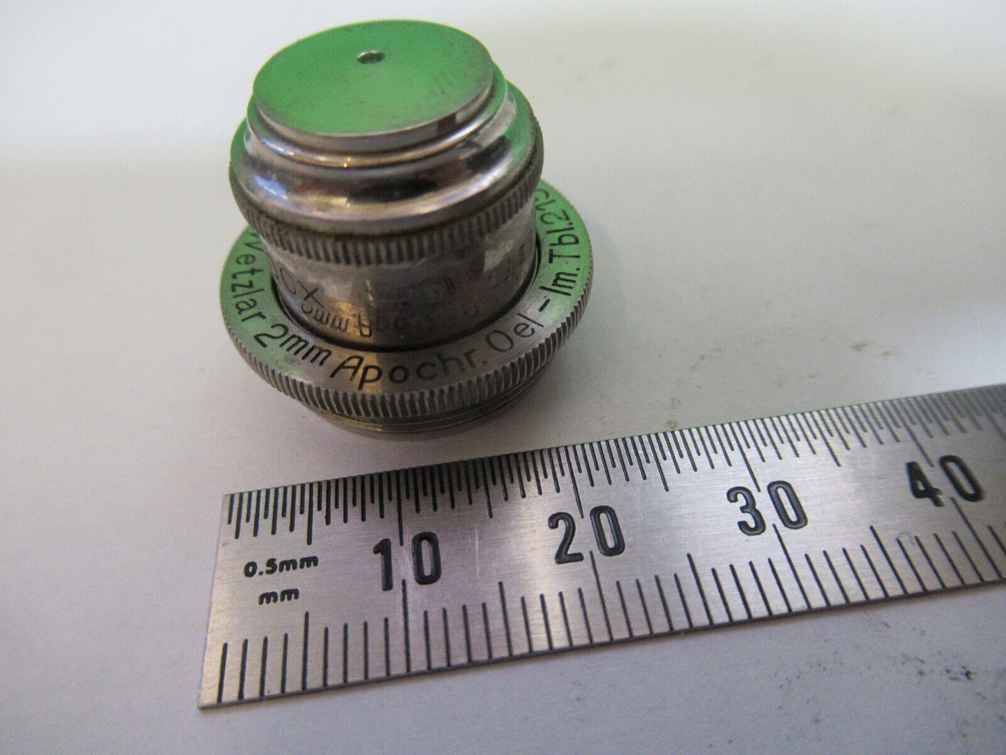ANTIQUE ERNST LEITZ APO 2mm  OBJECTIVE MICROSCOPE PART AS PICTURED #H3-A-62