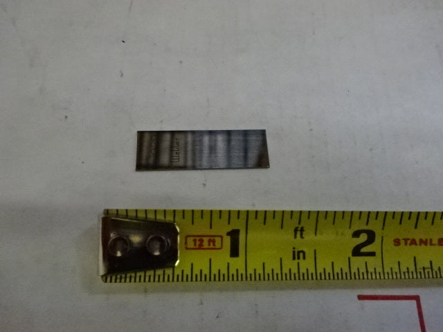 Metrology Gage Block Weber 0.029 Thickness