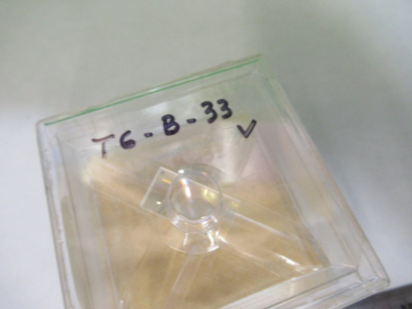 OPTICAL SPECTRA PHYSICS COATED PLATE LENS PHOTONICS OPTICS AS PICTURED T6-B-33