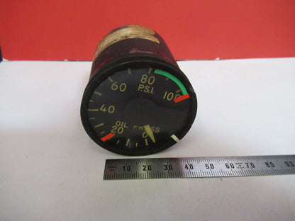 Indicator Pressure Oil 217-00141 Edison Aircraft Instrument