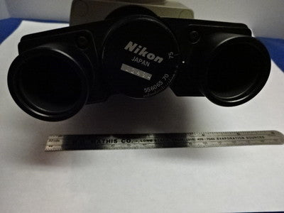 MICROSCOPE PART NIKON JAPAN HEAD TRINOCULAR OPTICS AS IS &83-25