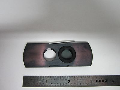 MICROSCOPE PART POLARIZER SLIDE ??  POL OPTICS BIN#B1-R-17