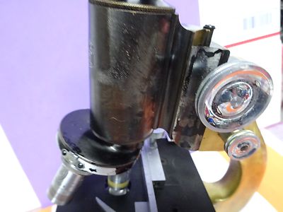 BRASS MICROSCOPE SPENCER ANTIQUE AMERICAN OPTICS &IL-2-20