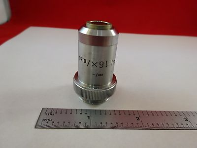 Microscope Part Objective Pl 16X Ernst Leitz Germany Optics