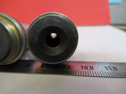 LOT AO AMERICAN SPENCER OBJECTIVES OPTICS MICROSCOPE PART AS PICTURED S4-B-77