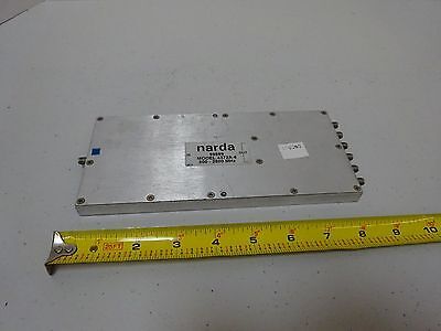 RF MICROWAVE MODULE NARDA POWER DIVIDER 2.5 GHz frequency AS IS BIN#TB ...